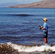 Shore Line Fishing on Maui